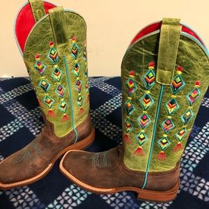 Cowgirl square toe boots